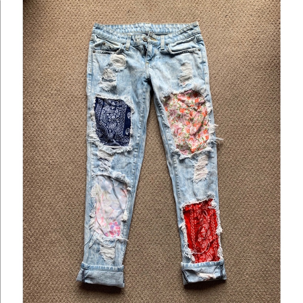 Carmar LF Patched Distressed Jeans